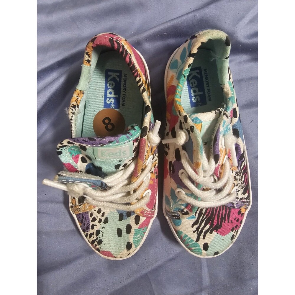 Keds Girls Colorful Sneakers Size 8c